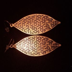 Gold colored earrings